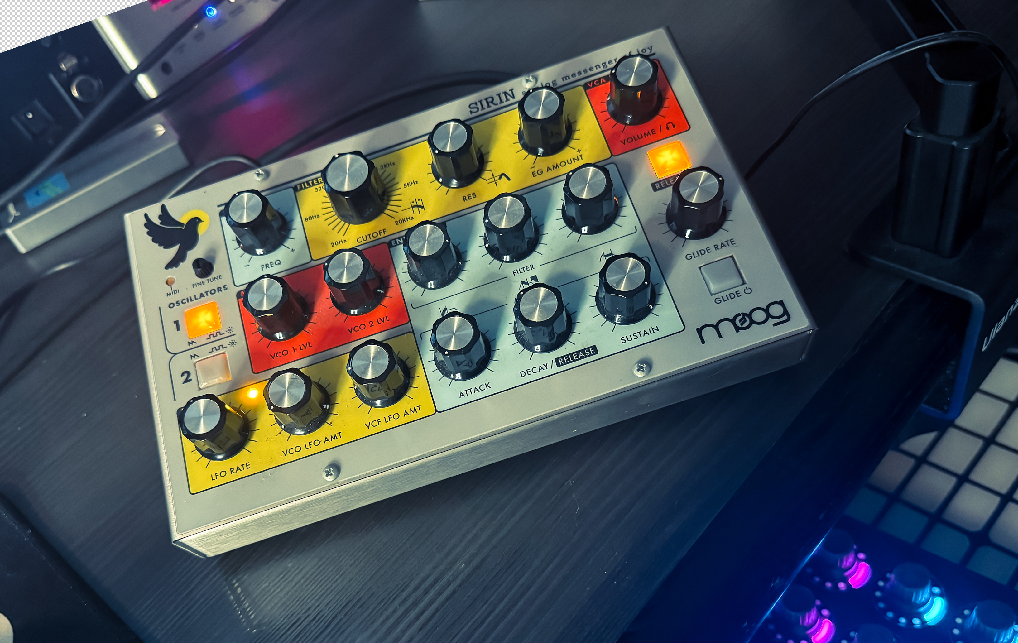 The Moog patched for the RED CELL's core oscillation
