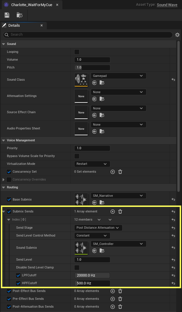 Endpoint SoundWave Submix Send