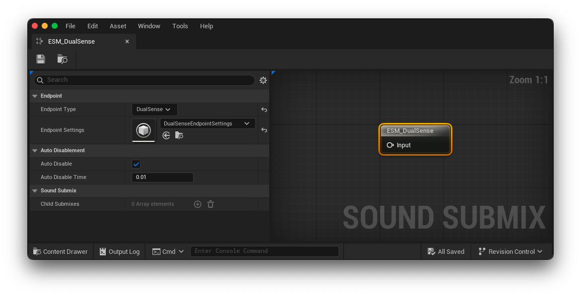 Endpoint Submix with Endpoint Settings