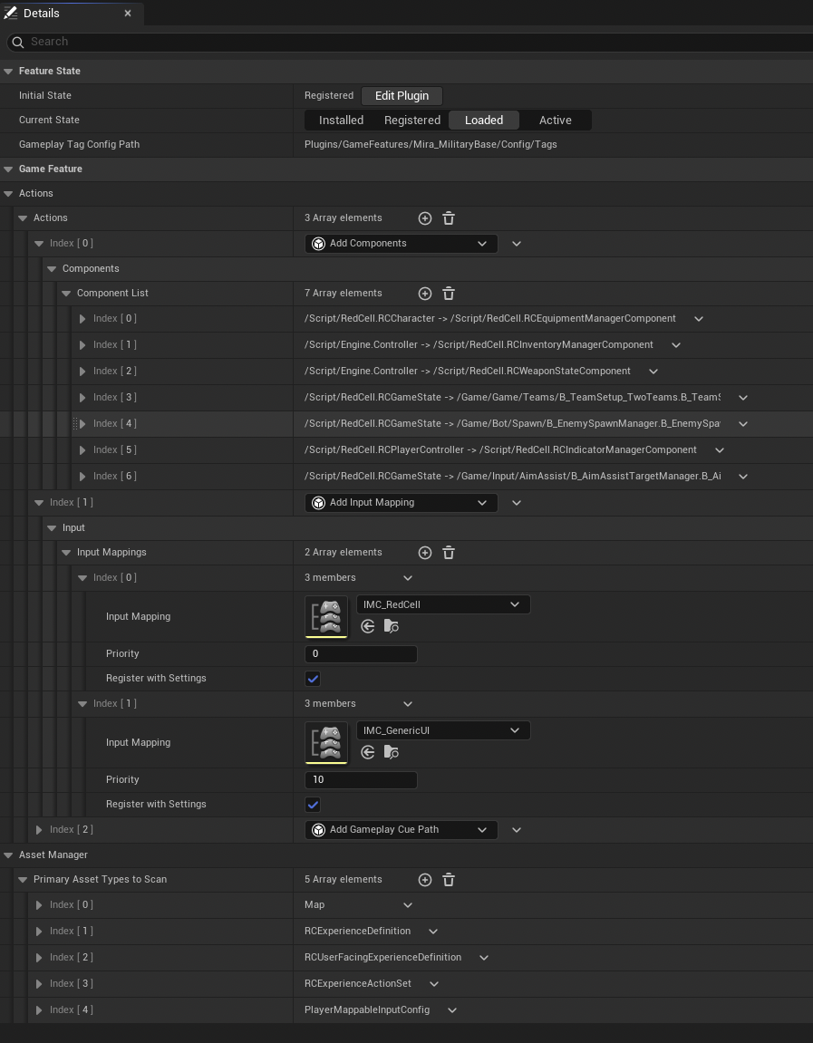 GameFeature plugin structure